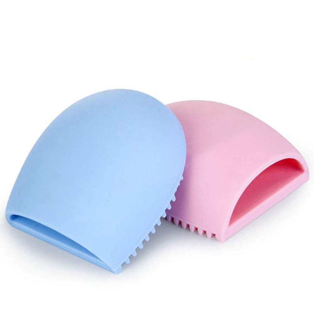 Melodysusie Beauty Makeup Brush Cleaner Silicone Egg Glove 3 Fingers Pack of 2